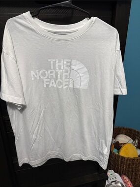 The North Face White Logo Tee - Center Chest Branding